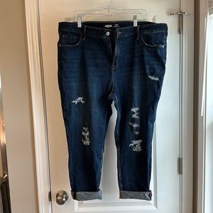 Old Navy Rockstar Super Skinny high rise jeans.